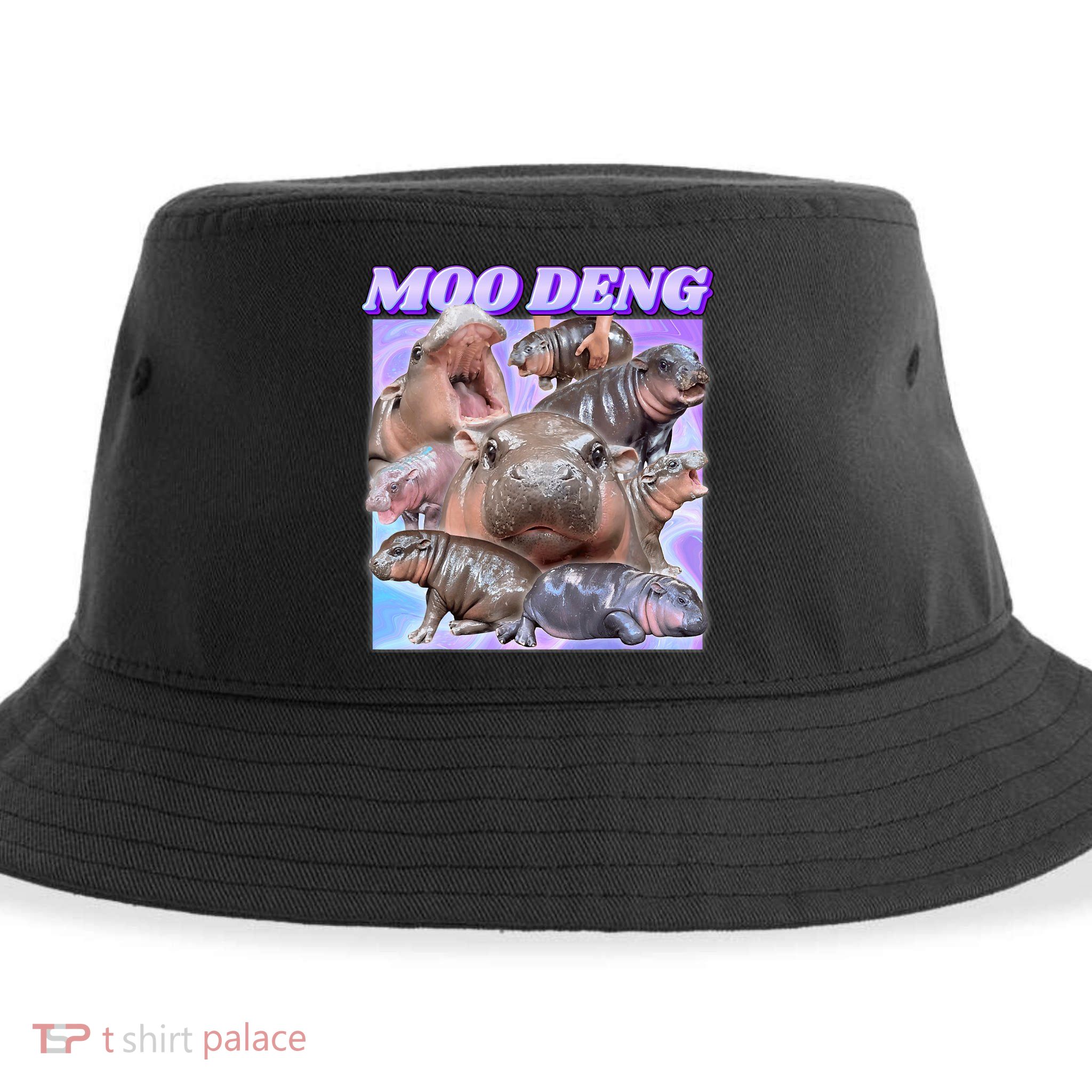 Baby Hippo Moo Deng Sustainable Bucket Hat