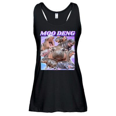 Baby Hippo Moo Deng Ladies Essential Flowy Tank