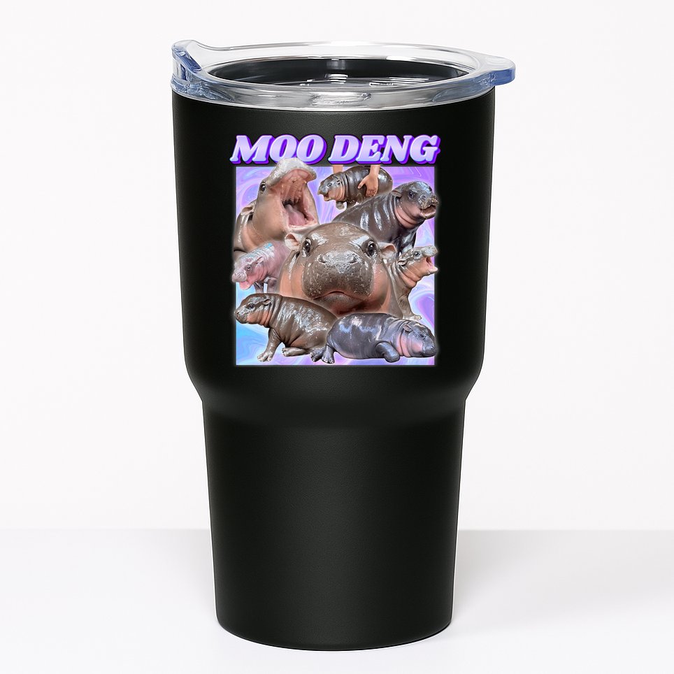 Baby Hippo Moo Deng Tumbler