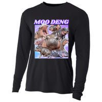 Baby Hippo Moo Deng Cooling Performance Long Sleeve Crew