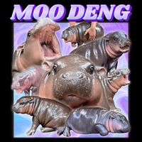 Baby Hippo Moo Deng Cooling Performance Long Sleeve Crew