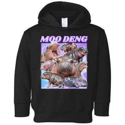 Baby Hippo Moo Deng Toddler Hoodie