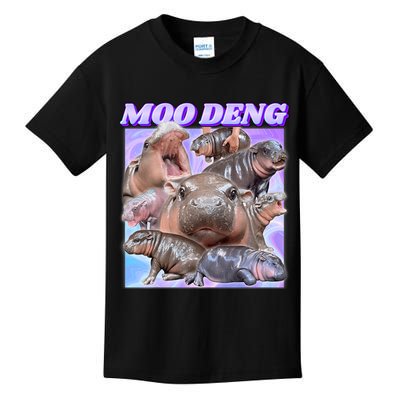 Baby Hippo Moo Deng Kids T-Shirt