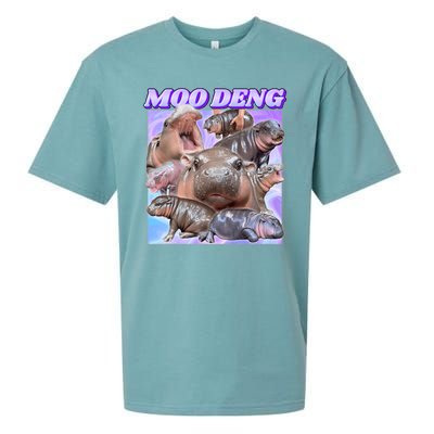 Baby Hippo Moo Deng Sueded Cloud Jersey T-Shirt