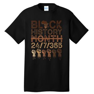 Black History Month Shirts Black History 365 Melanin Pride Tall T-Shirt