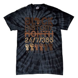 Black History Month Shirts Black History 365 Melanin Pride Tie-Dye T-Shirt