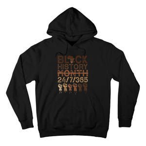 Black History Month Shirts Black History 365 Melanin Pride Tall Hoodie