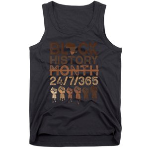 Black History Month Shirts Black History 365 Melanin Pride Tank Top