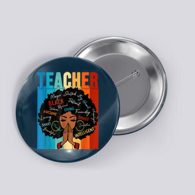 Black History Month Teacher Button