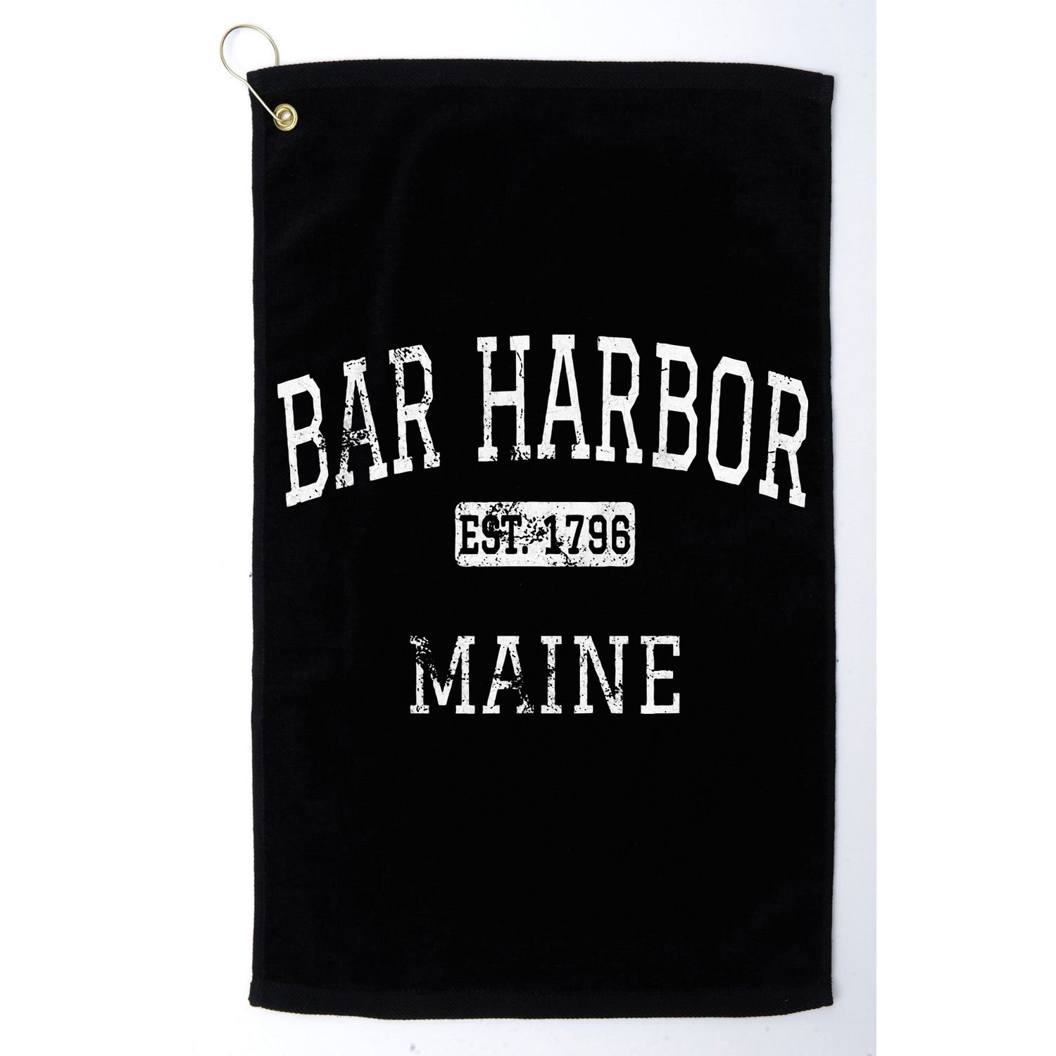 Bar Harbor Maine Me Vintage Golf Towel