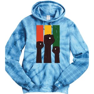 Black History Month Fist Pride Tie Dye Hoodie