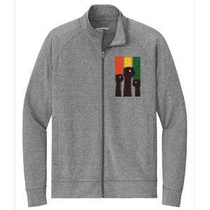 Black History Month Fist Pride Stretch Full-Zip Cadet Jacket