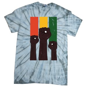 Black History Month Fist Pride Tie-Dye T-Shirt