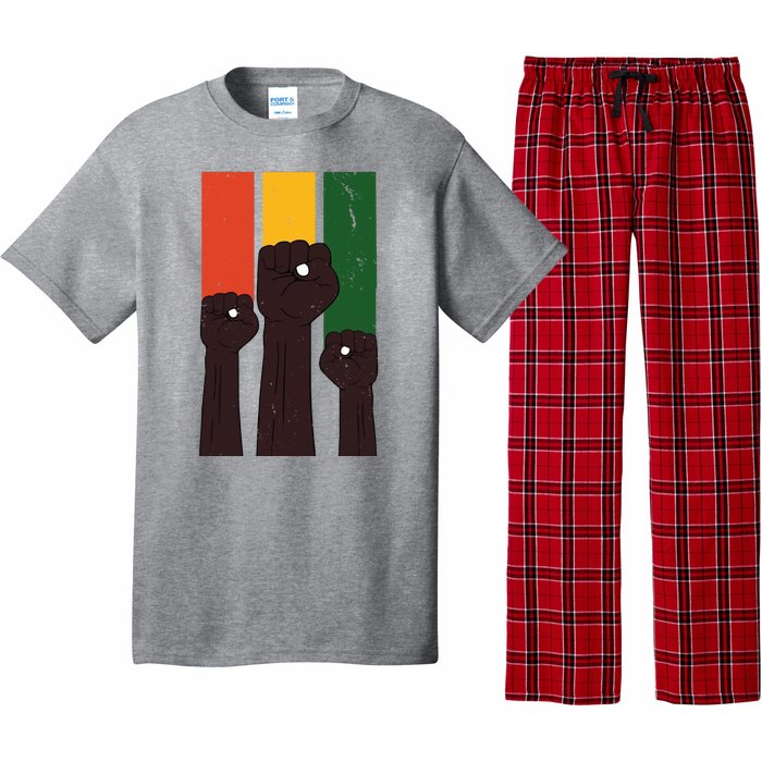 Black History Month Fist Pride Pajama Set