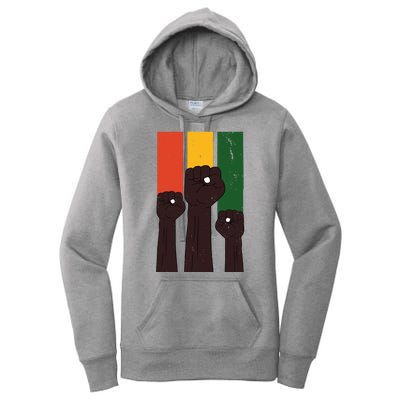 Black History Month Fist Pride Women's Pullover Hoodie