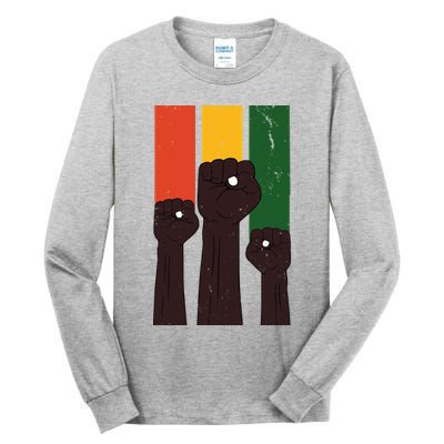 Black History Month Fist Pride Tall Long Sleeve T-Shirt