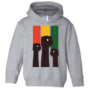 Black History Month Fist Pride Toddler Hoodie