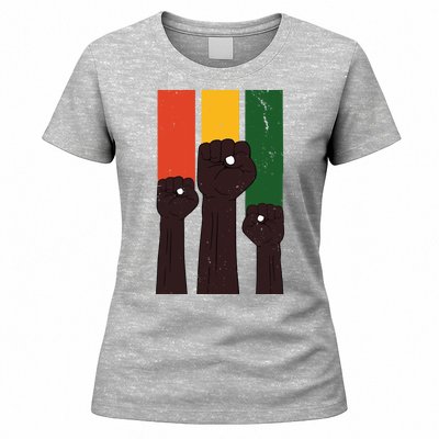 Black History Month Fist Pride Women's T-Shirt