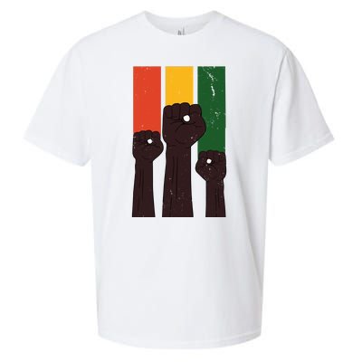 Black History Month Fist Pride Sueded Cloud Jersey T-Shirt