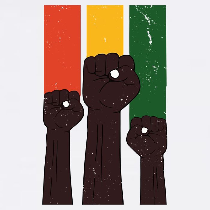 Black History Month Fist Pride Cooling Performance Crew T-Shirt