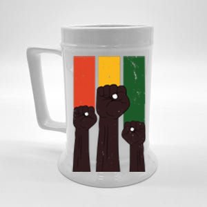 Black History Month Fist Pride Beer Stein