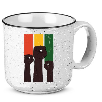 Black History Month Fist Pride 15oz Campfire Ceramic Mug