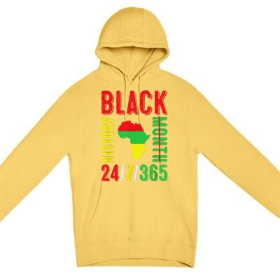 Black History Month 247365 Gift Pride African American Premium Pullover Hoodie