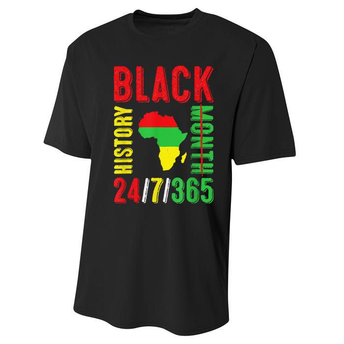 Black History Month 247365 Gift Pride African American Performance Sprint T-Shirt