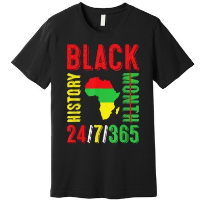 Black History Month 247365 Gift Pride African American Premium T-Shirt