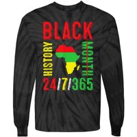 Black History Month 247365 Gift Pride African American Tie-Dye Long Sleeve Shirt