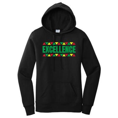 Black History Month Decorations, Excellence Black History Women's Pullover Hoodie