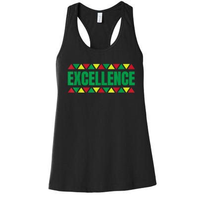 Black History Month Decorations, Excellence Black History Women's Racerback Tank