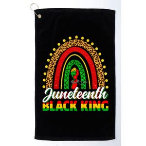 Black History Melanin King Juneteenth Independence Rainbow Gift Platinum Collection Golf Towel