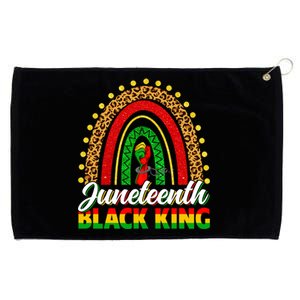 Black History Melanin King Juneteenth Independence Rainbow Gift Grommeted Golf Towel