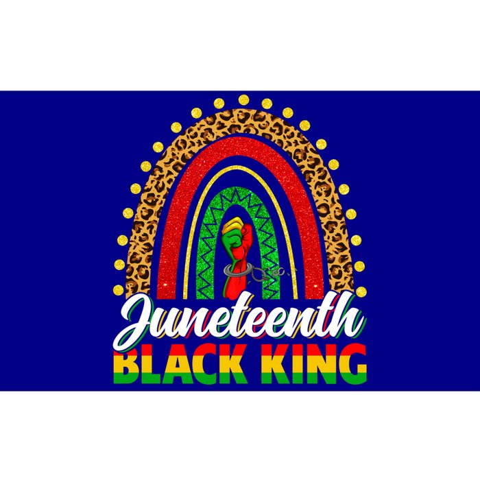 Black History Melanin King Juneteenth Independence Rainbow Gift Bumper Sticker