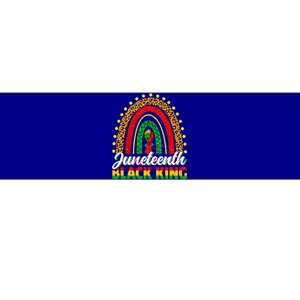 Black History Melanin King Juneteenth Independence Rainbow Gift Bumper Sticker