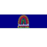 Black History Melanin King Juneteenth Independence Rainbow Gift Bumper Sticker