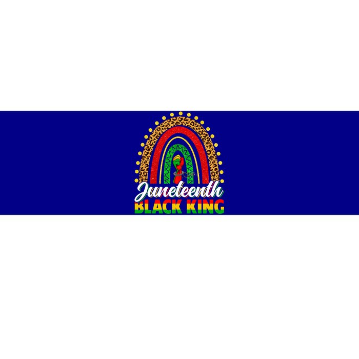 Black History Melanin King Juneteenth Independence Rainbow Gift Bumper Sticker