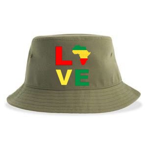 Black History Month Africa Love Dad Mom Meaningful Gift Sustainable Bucket Hat