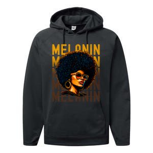 Black History Month Afro Lover Black Strong Women Afro Love Melanin African Girl Performance Fleece Hoodie