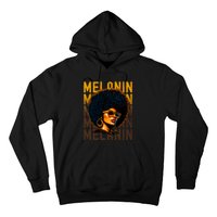 Black History Month Afro Lover Black Strong Women Afro Love Melanin African Girl Hoodie