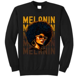 Black History Month Afro Lover Black Strong Women Afro Love Melanin African Girl Sweatshirt