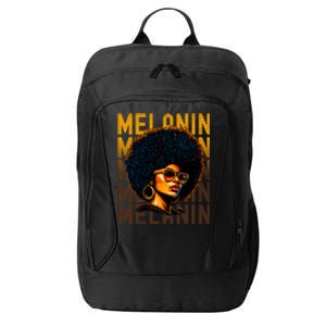 Black History Month Afro Lover Black Strong Women Afro Love Melanin African Girl City Backpack