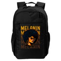 Black History Month Afro Lover Black Strong Women Afro Love Melanin African Girl Daily Commute Backpack