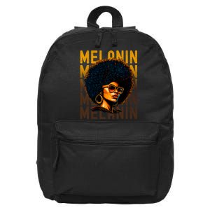 Black History Month Afro Lover Black Strong Women Afro Love Melanin African Girl 16 in Basic Backpack