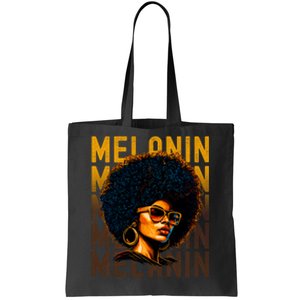 Black History Month Afro Lover Black Strong Women Afro Love Melanin African Girl Tote Bag