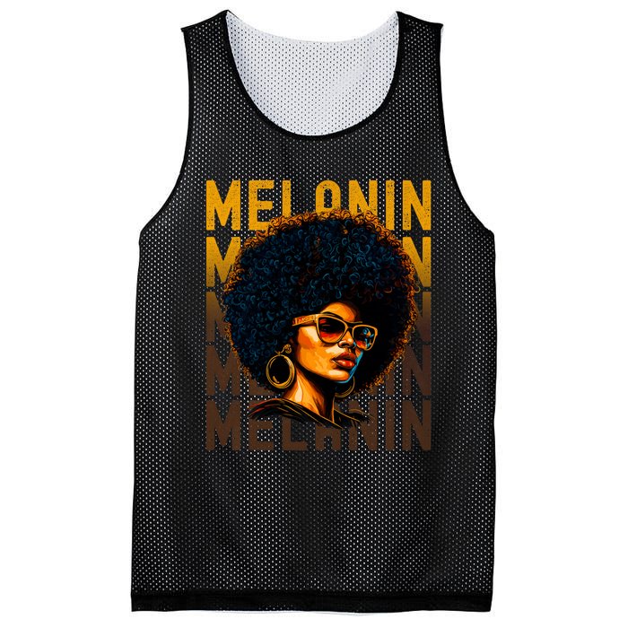 Black History Month Afro Lover Black Strong Women Afro Love Melanin African Girl Mesh Reversible Basketball Jersey Tank