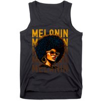 Black History Month Afro Lover Black Strong Women Afro Love Melanin African Girl Tank Top