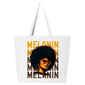 Black History Month Afro Lover Black Strong Women Afro Love Melanin African Girl 25L Jumbo Tote