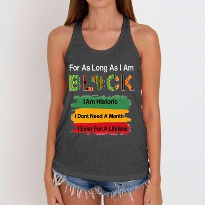 Black History Month Apparel Africa Map Kente Cloth Women's Knotted Racerback Tank